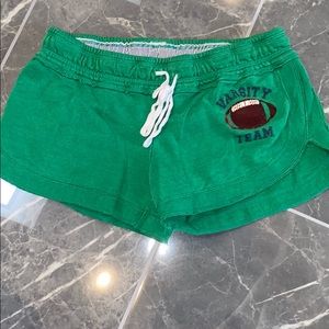 Green Cotton Shorts